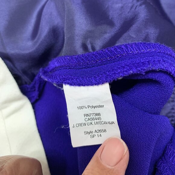 J. Crew Women's Purple Shorts, Size 8 - Picture 5 of 5